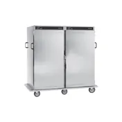 Alto-Shaam 1000-BQ2/192 Full 2-Door Solid Heated Cabinet, 192-Plate Capacity, Halo Heat, 6" Casters 1 image