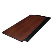 American Tables & Seating ADL3072-B/DM Rectangular 30" X 72" Laminate Reversible Table Top, T-Mold Edge 1 image