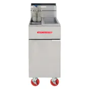 American Range AF-25/DS Full Pot Floor Model Gas Fryer w/ 25 lbs Capacity, Dump Station, 80.000 BTU 1 image