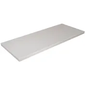 ATS ATR3072-PW Rectangle Restaurant Table Top, 30x72, Pure White Resin Finish 1 image