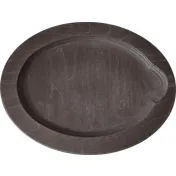 ATS UOH10 - Oval Wood Underliner, 11-1/2" Length, Walnut Stain, Hand Wash Only - 1/Case 1 image