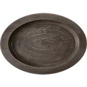 ATS UOS6 Wood Underliner, 7-3/4" Oval, Hand Wash Only, Walnut Stain Wood, - 1/Case 1 image