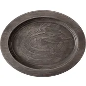 ATS UOS9 Wood Underliner, 10-1/2" Oval Serving Tray, Walnut Stain, Hand Wash Only, Fits HOSD - 1/Case 1 image