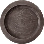 ATS UR5 Wood Underliner, 6 1/4" Round, Walnut Stain, Hand Wash Only, Wood - 1/Case 1 image