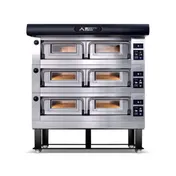 Moretti Forni P120E B3 49" Electric Pizza Deck Oven, 3-Deck Brick, Dual Heat, 208/240V 1 image