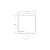 American Panel 10X10C-O 10' X 10' Outdoor Walk-In Cooler, Floorless, Remote Refrigeration 1 image