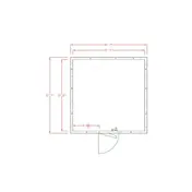 American Panel 12X12F-O 12' X 12' Outdoor Walk-In Freezer w/ Floor, Remote 1 image