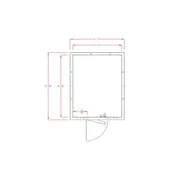 American Panel 8X10F-O 8' X 10' Outdoor Walk-In Freezer w/ Floor, Remote 1 image