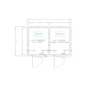 American Panel 8X12-O Outdoor Walk-In Cooler/Freezer Combo, Remote, 6'/6' Split, Floorless Cooler 1 image