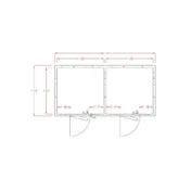 American Panel 8X16-O Outdoor Walk-In Cooler/Freezer Combo, Remote, 8'/8' Split, Floorless Cooler 1 image