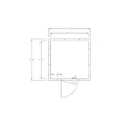 American Panel 8X8C-O 8' X 8' Outdoor Walk-In Cooler, Floorless, Remote Refrigeration 1 image