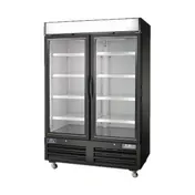 Arctic Air ARGDM49 54" 2-Section Merchandiser Refrigerator, 49 cu ft, Black Door, R290, 1/3 HP, 115V 1 image