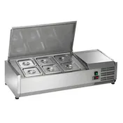 Arctic Air ACP40 40" Refrigerated Countertop Condiment Prep Unit, (6) 1/6 Stainless Pans 1 image