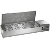 Arctic Air ACP55 55" Refrigerated Countertop Condiment Prep Station, 10 Pan Capacity 1 image