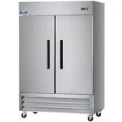 Arctic Air AF49 54" 2-Solid Door Reach-In Freezer, Bottom Mounted, 49 cu. ft., Stainless Steel Front 1 image