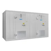 Arctic Industries BL1210-COMBO-CF-R Indoor 10'X12' Walk-In Combination Cooler/Freezer, Remote, 6'/6' Split, with Floor 1 image