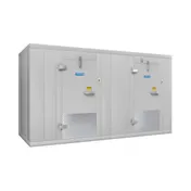 Arctic Industries BL1206-COMBO-C-SC [4' FREEZER] Indoor Walk-In Combination Cooler/Freezer, 8'/4' Split, with Floor 1 image