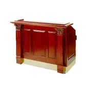 FWE AS-BBC-5 Architectural Series 50 lb. Ice Bin Removable Speed Rack-60" Portable Bar 1 image