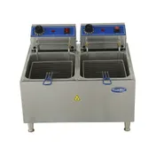 Atosa USA ACEF-32 Split Pot Electric Fryer w/ 32 lbs Fat Capacity, 240v/60/1-ph, (2) 2900/3800W 3 image