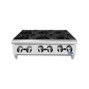 Atosa USA ACHP-6 36" Countertop Gas Hotplate w/ (6) Burners, Manual Controls, 192.000 BTU 2 image