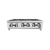 Atosa USA ACHP-6 36" Countertop Gas Hotplate w/ (6) Burners, Manual Controls, 192.000 BTU 6 image