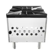 Atosa USA ATSP-18-1L 18" Gas Stock Range (Stove) w/ (1) Three Ring Burner, Low Height, 80.000 BTU 7 image
