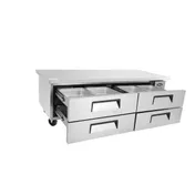 Atosa USA MGF8454GR 76" 4 Drawers Refrigerated Chef Base, Includes (8) 12 x 20 pans, 12 cu. ft. 3 image