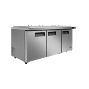 Atosa USA MSF8308GR-NTCV 72" 3-Section Mega Top Sandwich Prep Table, 30 Pans, Stainless Steel 3 image