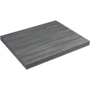 ATS ATE3072-GY Rectangle Laminate Table Top, 72" x 30", 2" Thick, Standard Light Gray, Self Edge 1 image
