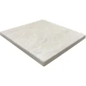 ATS ATR3636-WH Square Resin Table Top, 36x36, 3/4 Core, 2 Drop Edge, Off-White Marble Finish 1 image