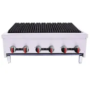 BakeMax BACGG36-6 36" Countertop Gas Radiant Charbroiler w/ (3) Burners, 90.000 BTU 1 image