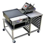 BE&SCO 23-12&32N Manual Mini Tortilla Wedge Press & Grill Combo, Up To 7" Dia. 1 image