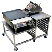 BE&SCO 25-12&32N Mini Wedge Press & Grill Combo, Manual, Up To 7" Dia. 1 image