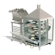 BE&SCO GRANDEMAX COMBO Betamax Tortilla Dough Wedge Press & Oven Combo 1 image