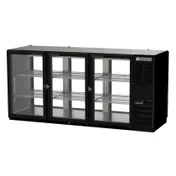 Beverage Air BB72HC-1-FG-PT-B 72" Pass-Thru Glass Door Back Bar Refrigerator 1 image