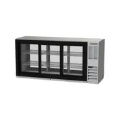 Beverage Air BB72HC-1-FG-PT-S 72" Pass-Thru Glass Door Back Bar Refrigerator 1 image