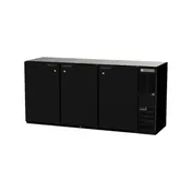 Beverage Air BB72HC-1-F-PT-B 72" Pass-Thru Solid Door Back Bar Refrigerator 1 image
