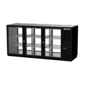 Beverage Air BB72HC-1-G-PT-B 72" Pass-Thru Glass Door Back Bar Refrigerator 1 image
