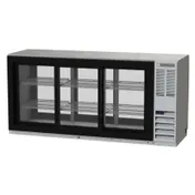 Beverage Air BB72HC-1-GS-PT-B 72" Pass-Thru Glass Door Back Bar Cooler 1 image