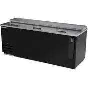 Beverage Air DW79HC-B-29 80" Deep Well Bottle Cooler w/ 3 Sliding Lids, 5 Dividers, 24.1 cu. ft. 1 image