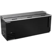 Beverage Air DW79HC-B-29 80" Deep Well Bottle Cooler w/ 3 Sliding Lids, 5 Dividers, 24.1 cu. ft. 2 image