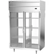 Beverage Air PH2-1BG-PT Pass-Thru Heated Holding Cabinet, (4) Full Height Glass Doors, 2-Section 1 image