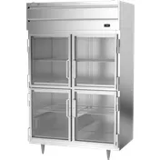 Beverage Air PH2-1BHG Reach-In Heated Holding Cabinet, (4) Half Height Glass Doors, 2-Section 1 image