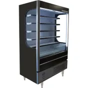 Beverage Air VMHC-18-1-B 52" Black Vuemax Open Air Merchandiser, 5 Shelves, Vertical Case, 23.87 cu. ft. 1 image