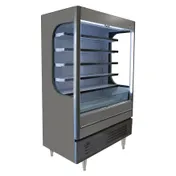 Beverage Air VMHC-18-1-G 52" Gray Vuemax Open Air Merchandiser, 5 Shelves, Vertical Case, 23.87 cu. ft. 1 image