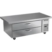 Beverage Air WTFCS52HC-60 60" 2 Drawers Worktop Freezer Chef Base w/ Marine Edge, 9.6 cu. ft. 2 image