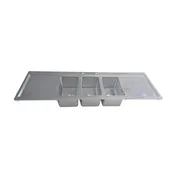BK Resources BK-DIS-1014-3-18T-PG Drop-In Sink, Three Compartment 1 image
