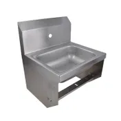 BK Resources BKHS-W-1410-1-BKK 14" Wall Mounted Hand Sink without Faucet - with Knee Valve Bracket 1 image