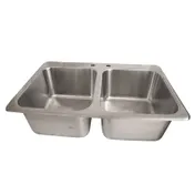 BK Resources DDI2-14161024 Drop-In Sink, Two Compartment 1 image