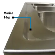 BK Resources DDI3-R5-1014 Drop-In Sink, (3) Compartment, 36"W X 24"D, 4" Oc 1 image
